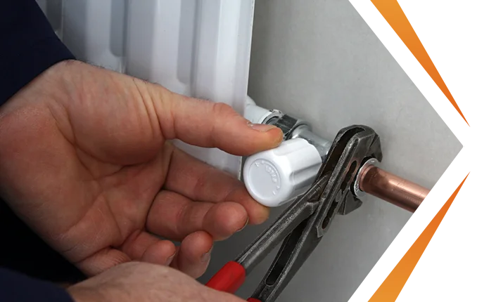fixing a radiator